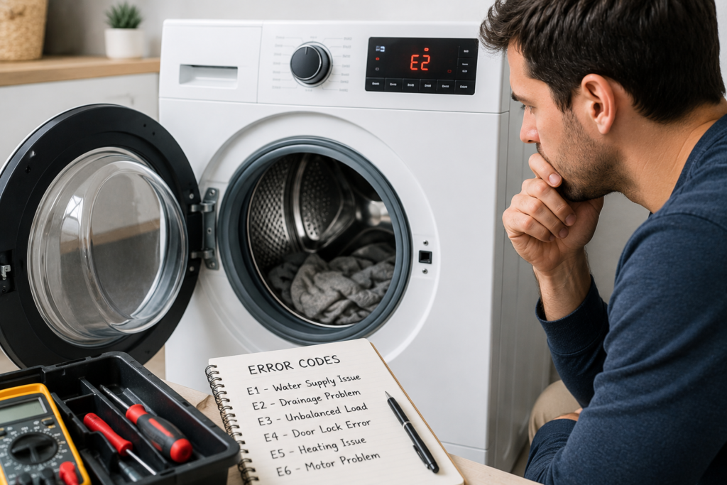 Fixing error codes for washing machines